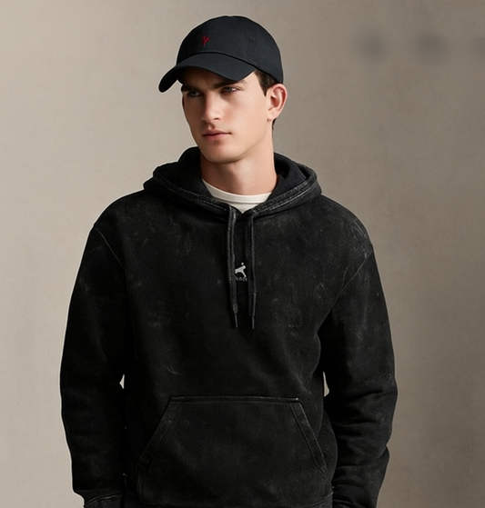 Henry Clark relaxed fit logo Acid hoodie